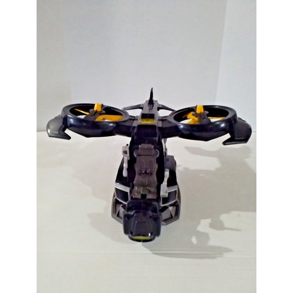 BATMAN DC Comics Batcopter Helicopter Black Battery Operated Toy Sounds Lights - Picture 5 of 16